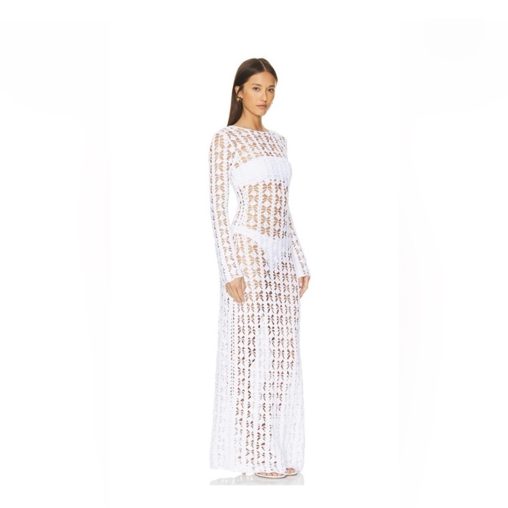 Beach Riot White Lace Swim Coverup